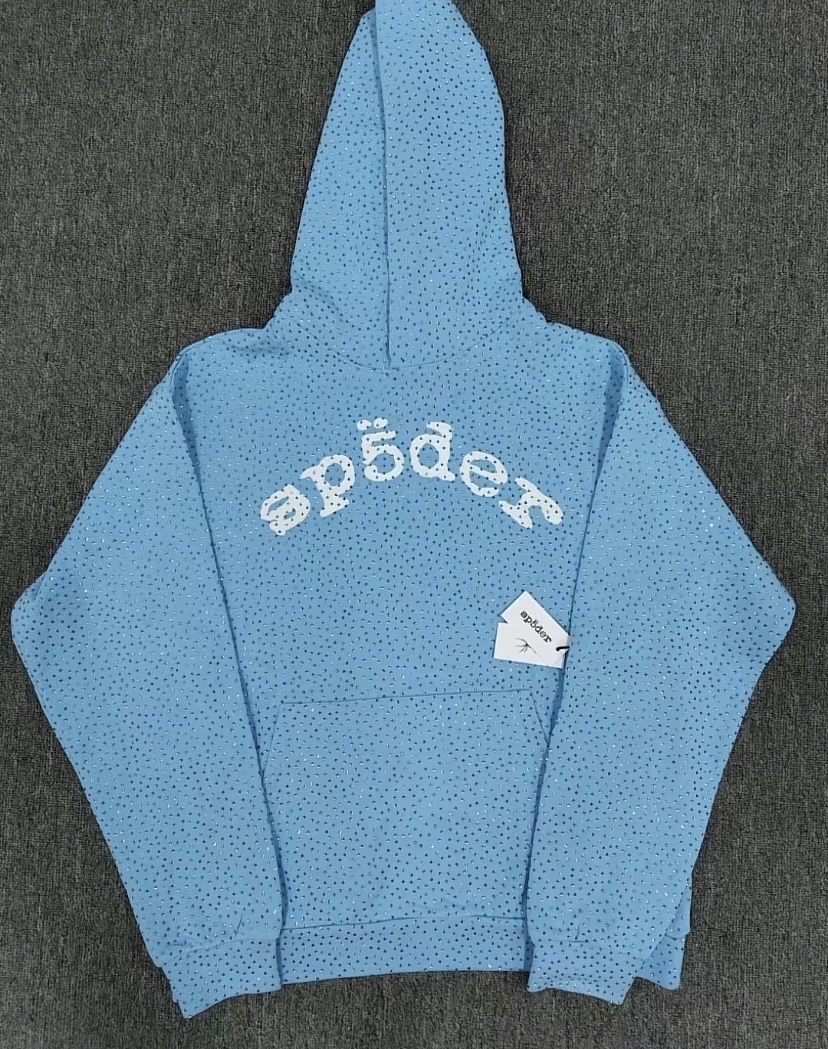baby blue vvs spider hoodie
