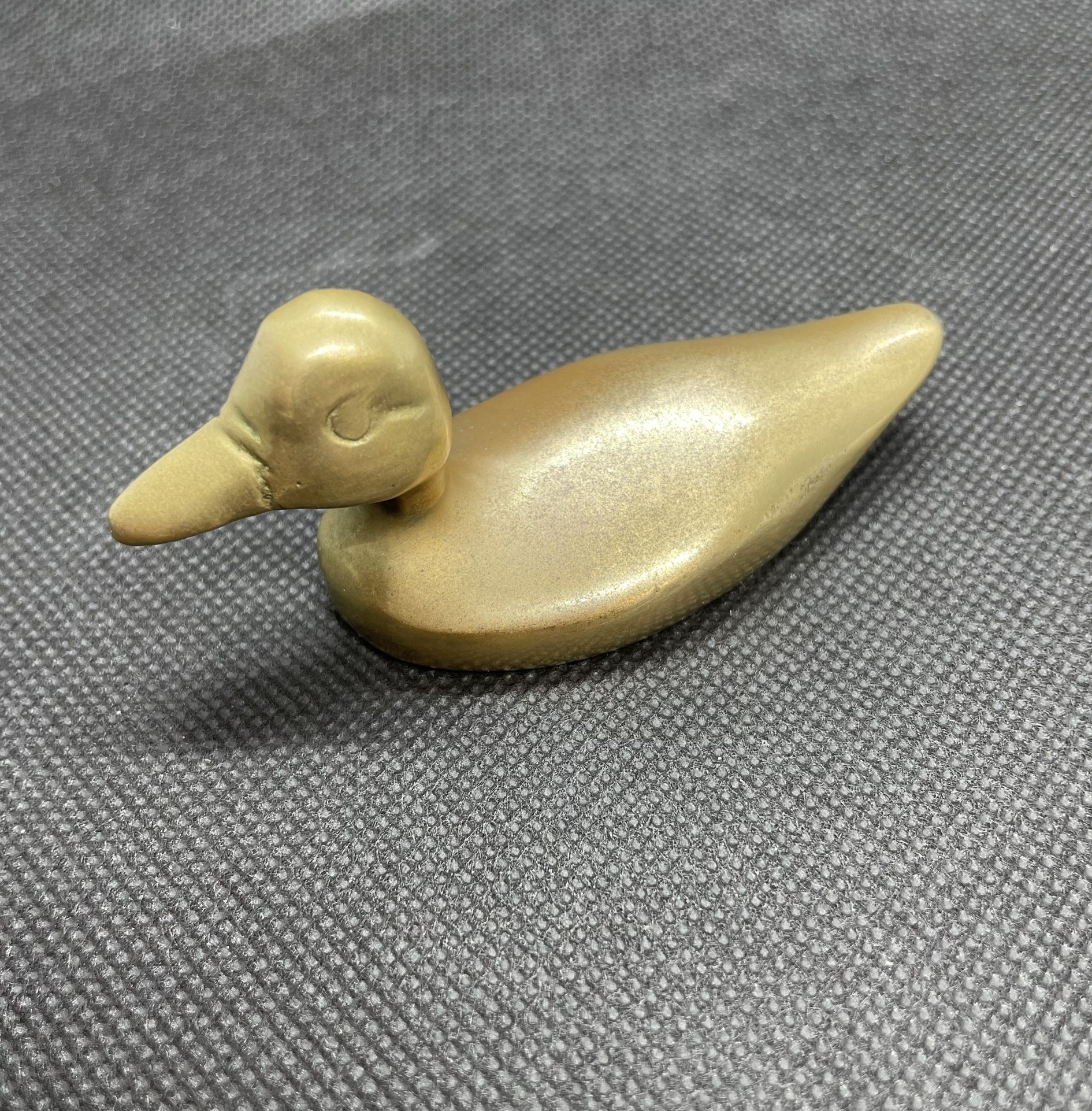 Vintage Solid Brass Duck