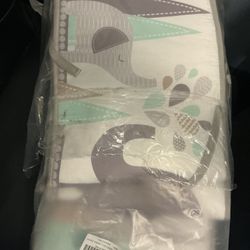 Brand New Bumpers Elephant Mint Green And Grey Very Cute For Any Nursery 