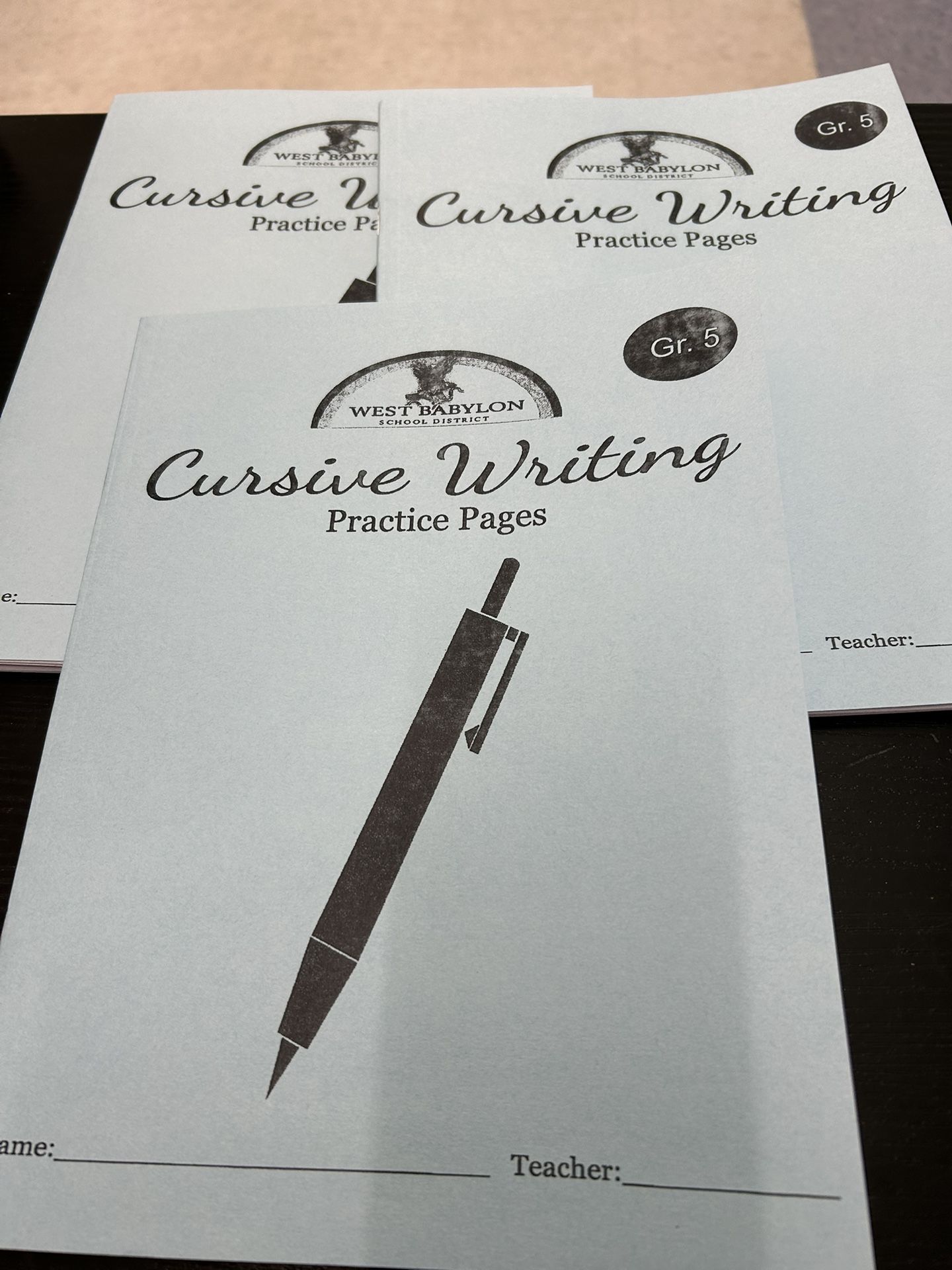 Cursive writing workbooks set of 3 