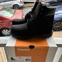 Timberland premium 6 in. Waterproof , Black Nubuck.