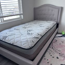 Two Twin beds mattress and bed frame