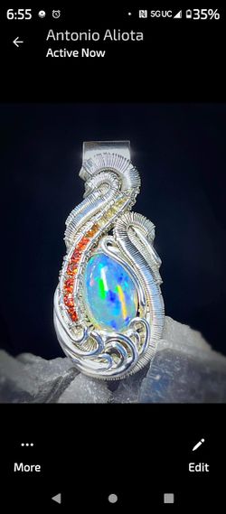 🌈✨Ethiopian Opal Pendant 💎✨
