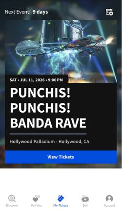 2 Tickets plus parking to Punchis! Punchis! Banda Rave July 11th
