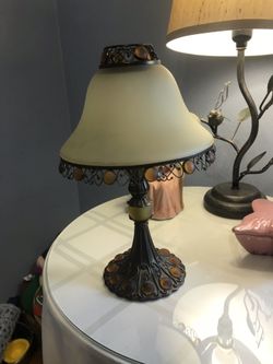 Home interiors candle lamp.