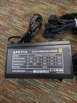 Apevia 1000 watts power supply PSU 