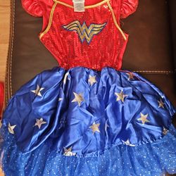 Wonder Woman Costume Dress For Girls
