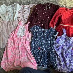 Bundle Of Girls 4t Dress And Shirts