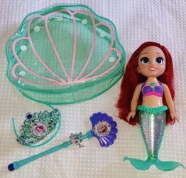 Little Mermaid Talking & Light Up Doll & Bag with Accessories $15