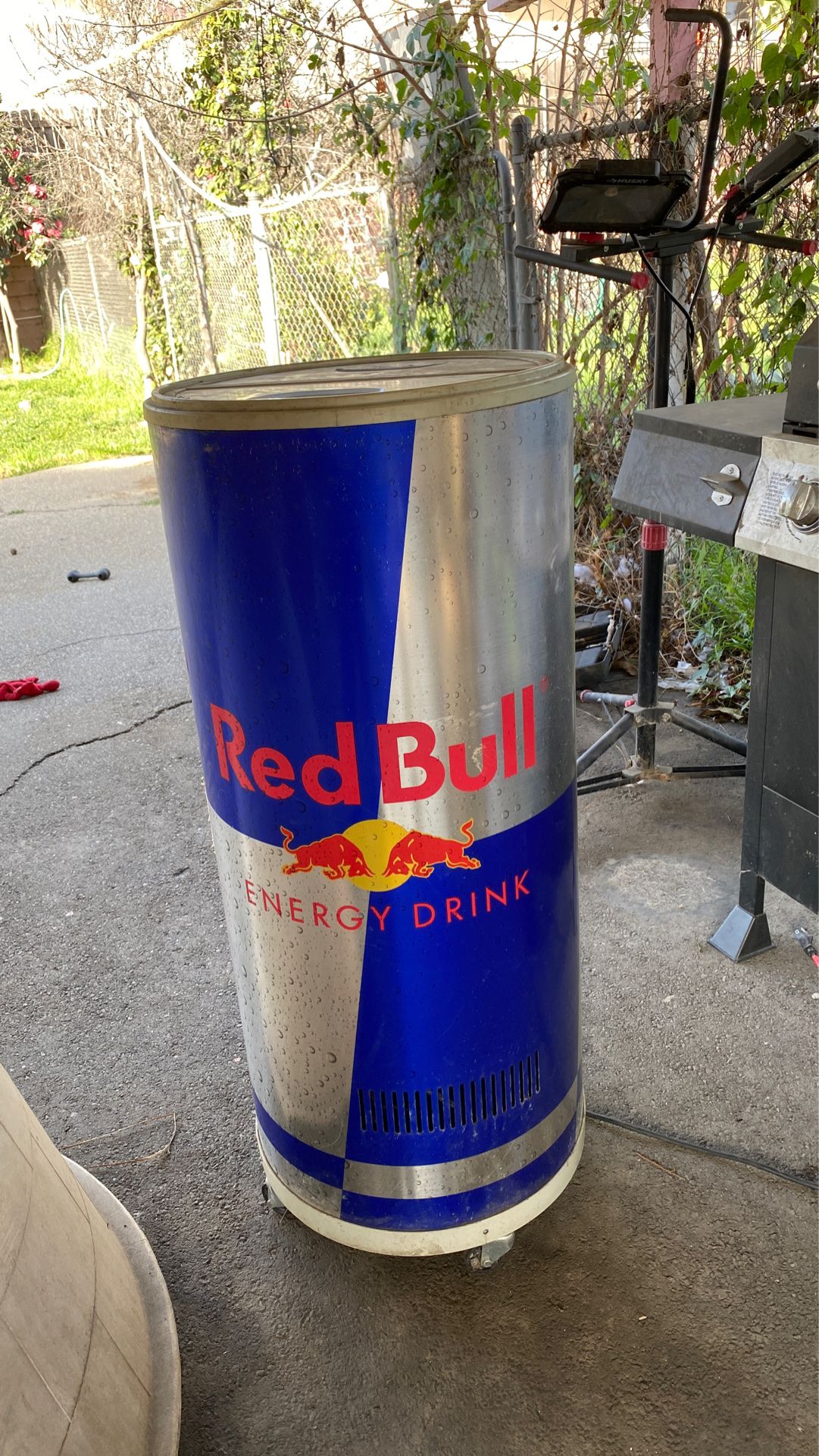 Red Bull energy cooler