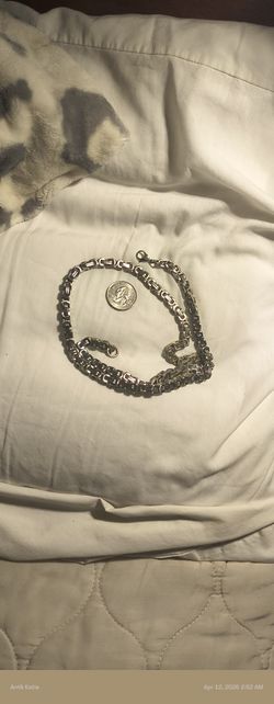 15.7 Gram 14k Necklace And Over 100 Gram 925 Silver Neckace