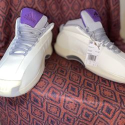 Adidas, Crazy 1, Cream/Purple & size 13