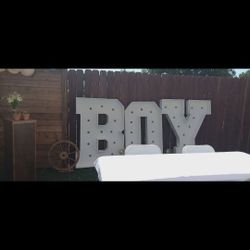Boy Marquee Letters 