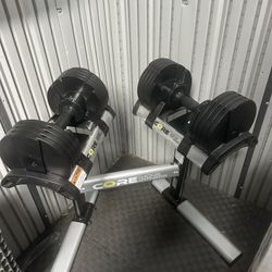 Adjustable Dumbbells And Stand