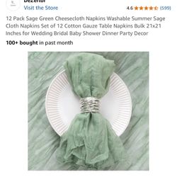 Sage Cloth Napkins 