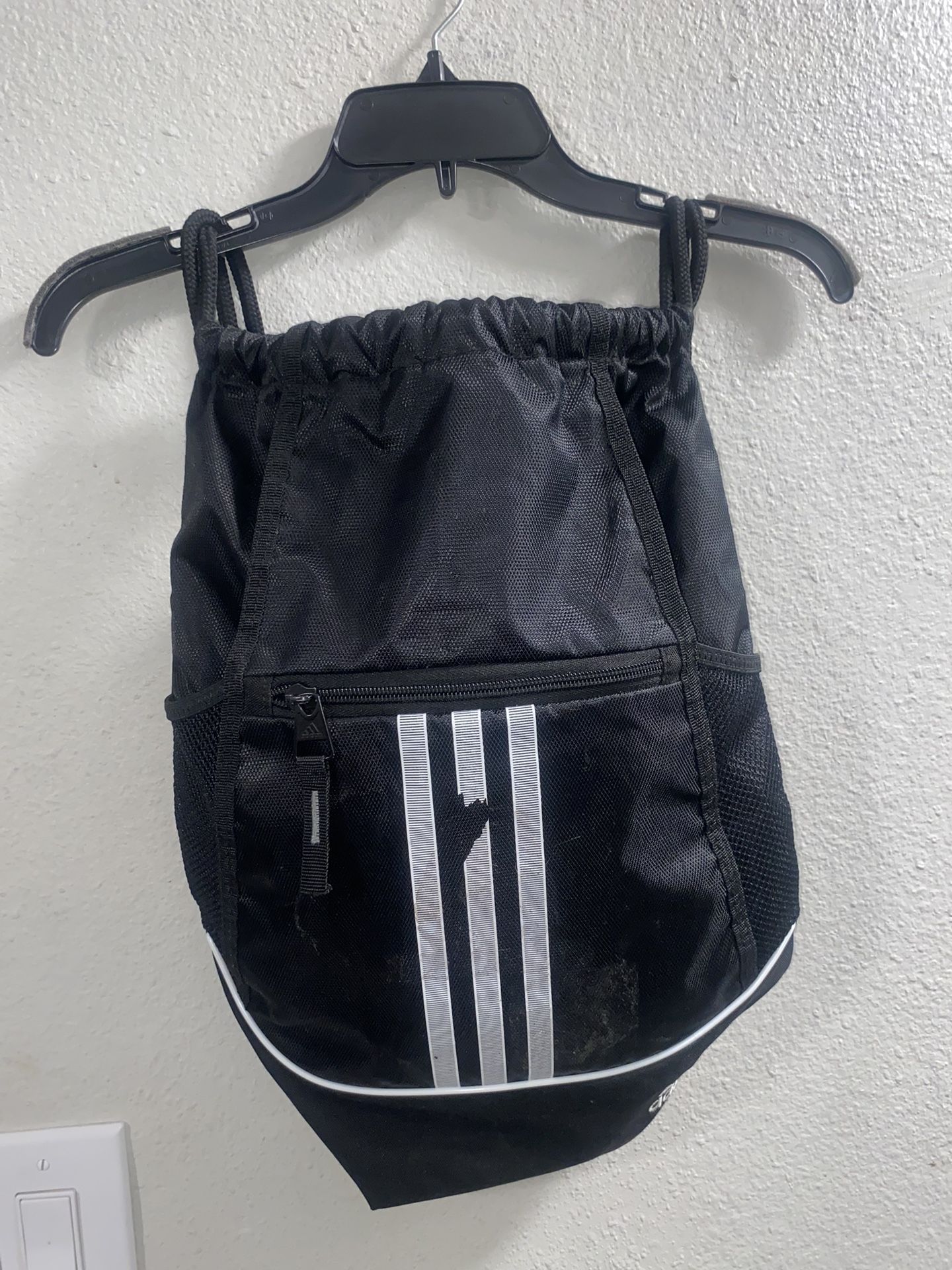 Black Adidas Alliance II. Drawstring Backpack