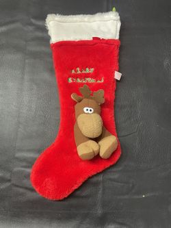 Merry Christmoose Stocking. 