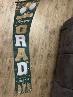 Green Gold & White Graduation Decorations 