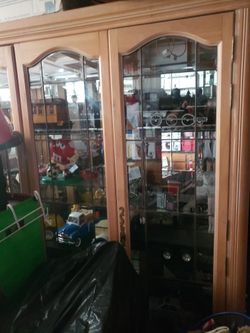 Collectables And Cabinet 