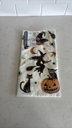 New Halloween flower sack kitchen towel