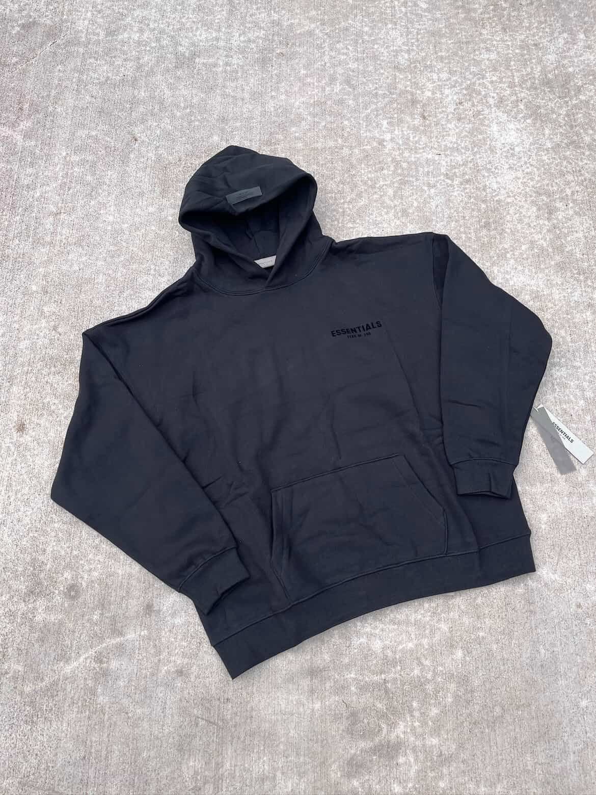 Black Essentials Hoodie