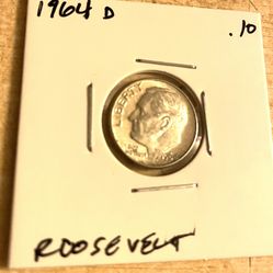 1964 D Roosevelt Dime