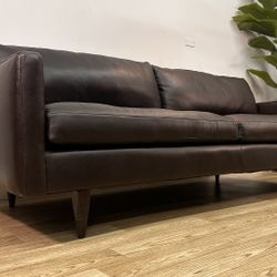 Room And Board Jasper Leather Sofa *Delivery Options*