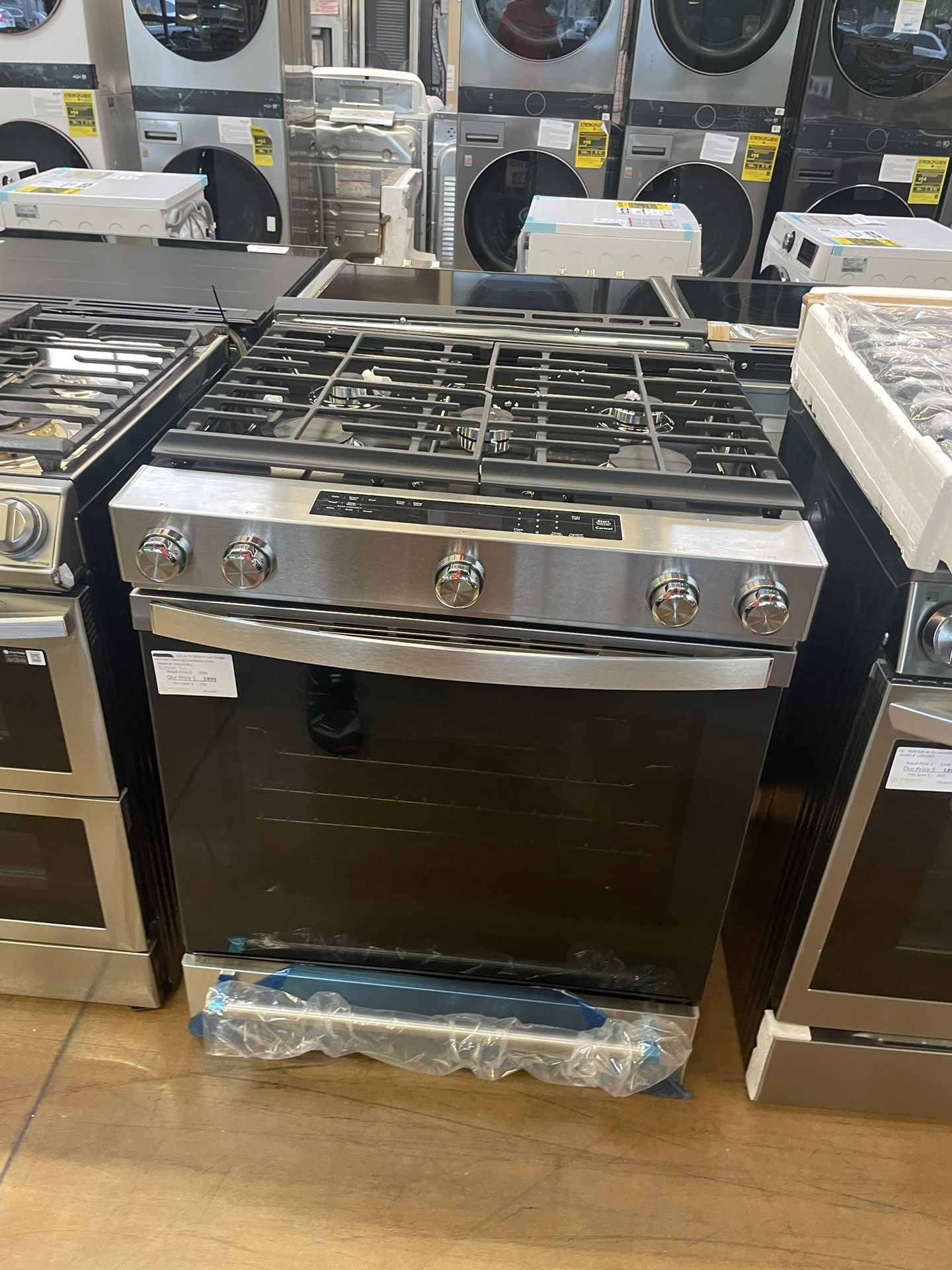 KitchenAid 30 inch wide stainless steel stove