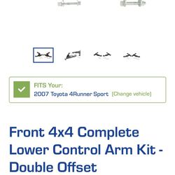 SuperPro Offset Control Arms For 4Runner