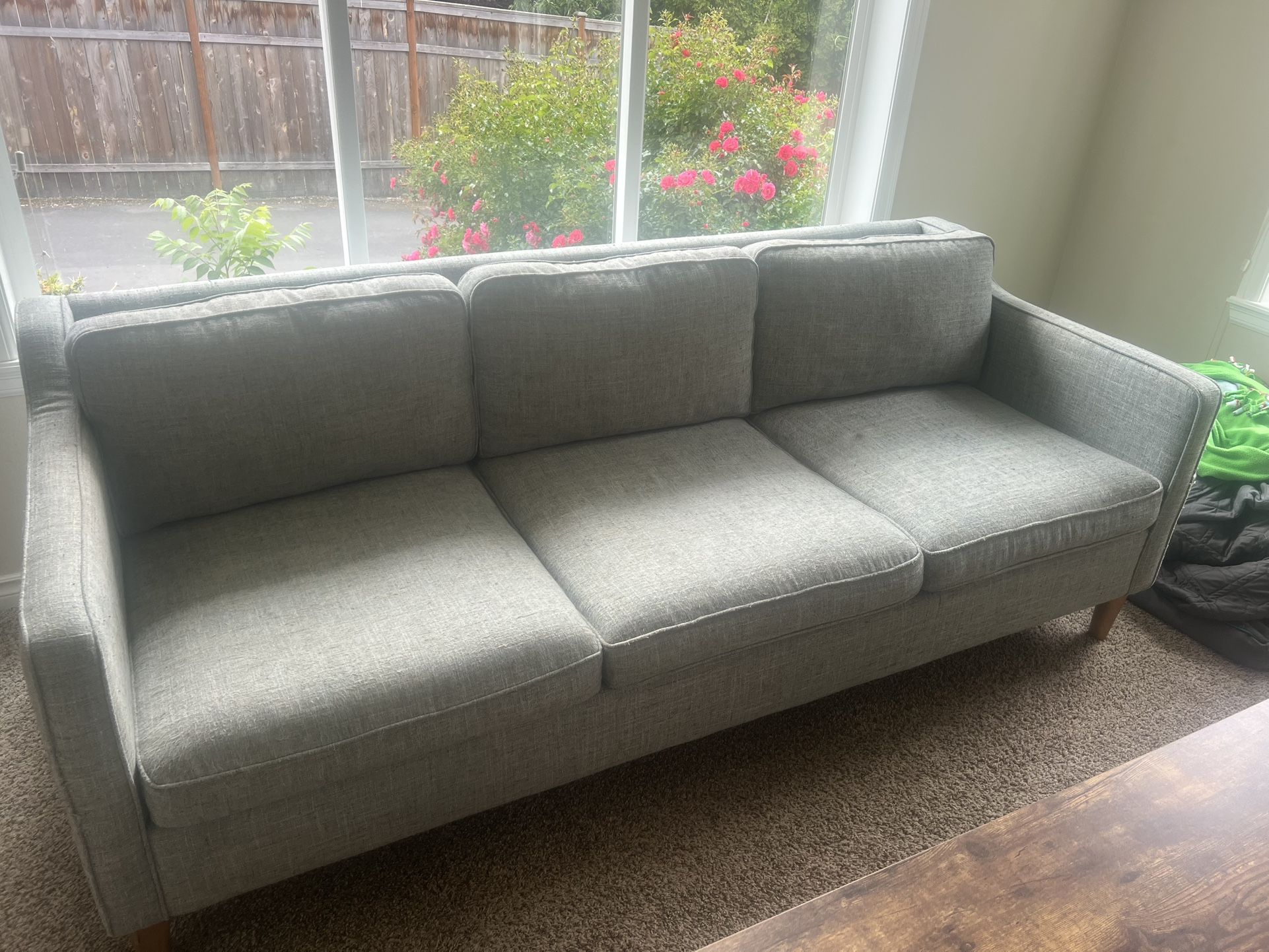 West Elm Couch - Grey & Good Condition