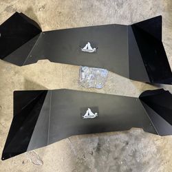 2007 To 2017 Jeep Wrangler JK 2 And 4 Door Rear Steel Inner Fenders Liners 2PC. Polvaderas