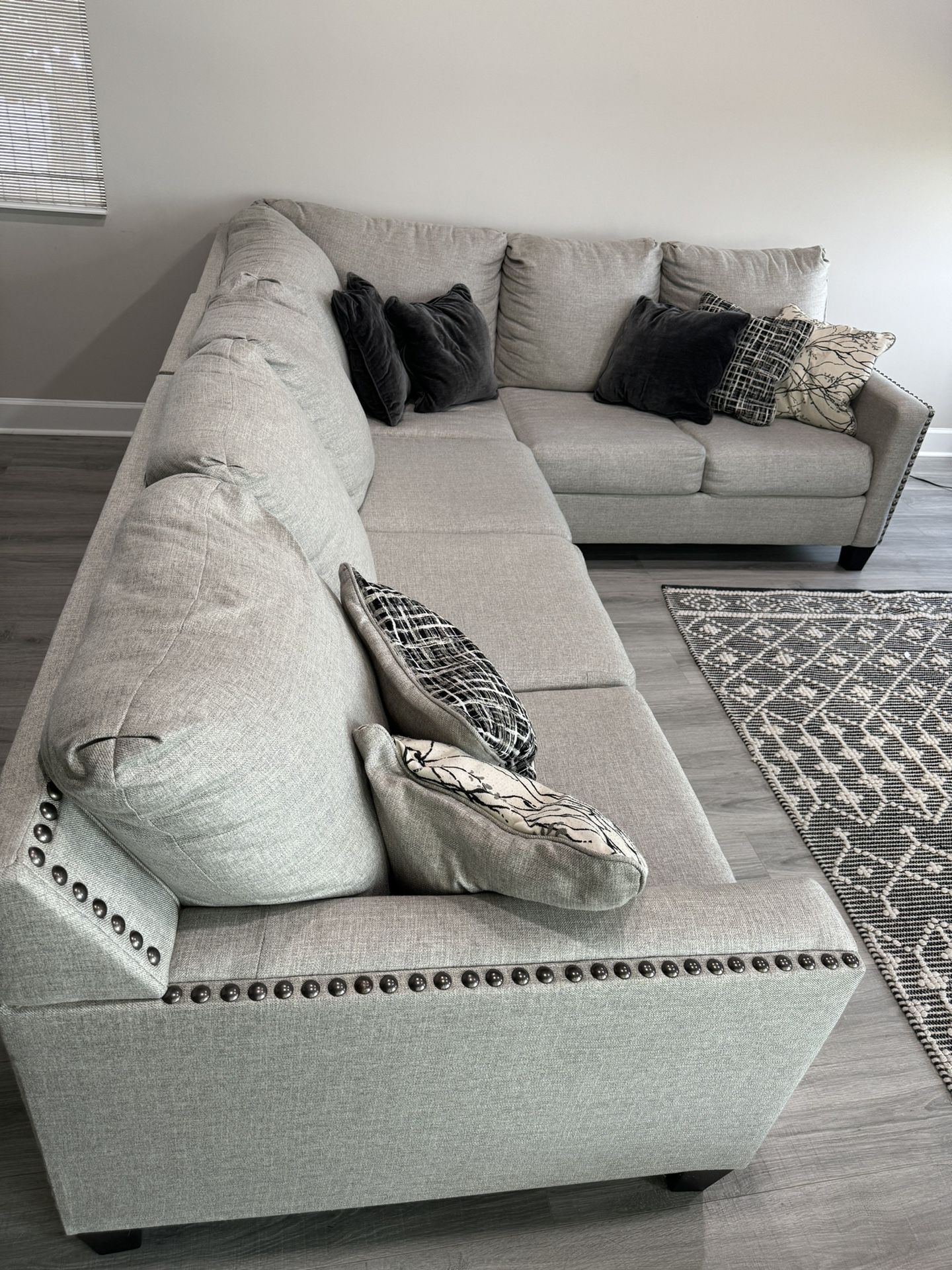 Sectional Sofa Gray 