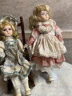 2 Porcelain Dolls