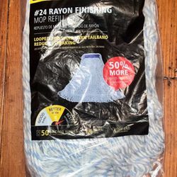  Rubbermaid Commercial products  #24 Rayon Finishing Mop Head Refill