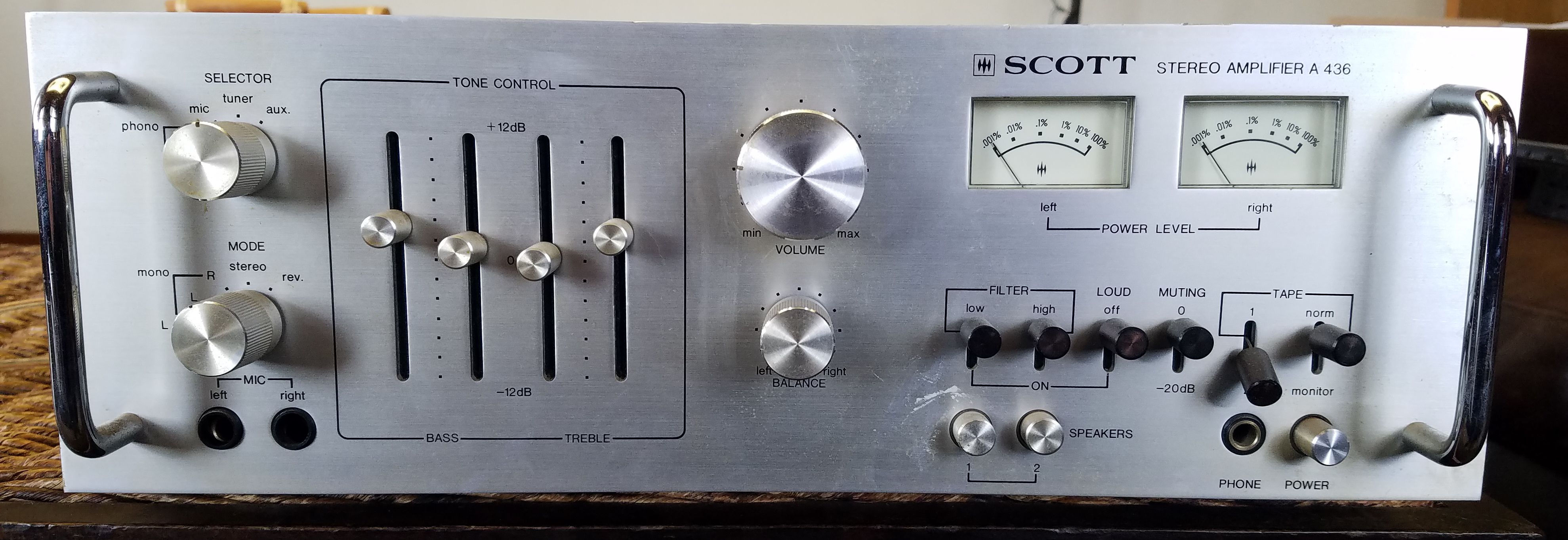 Vintage Scotts amplifier A436