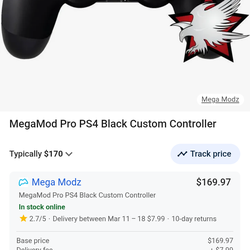 Ps4 controller black mod