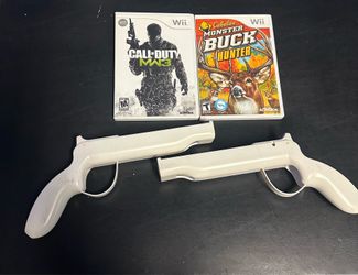 Wii games and 2 guns