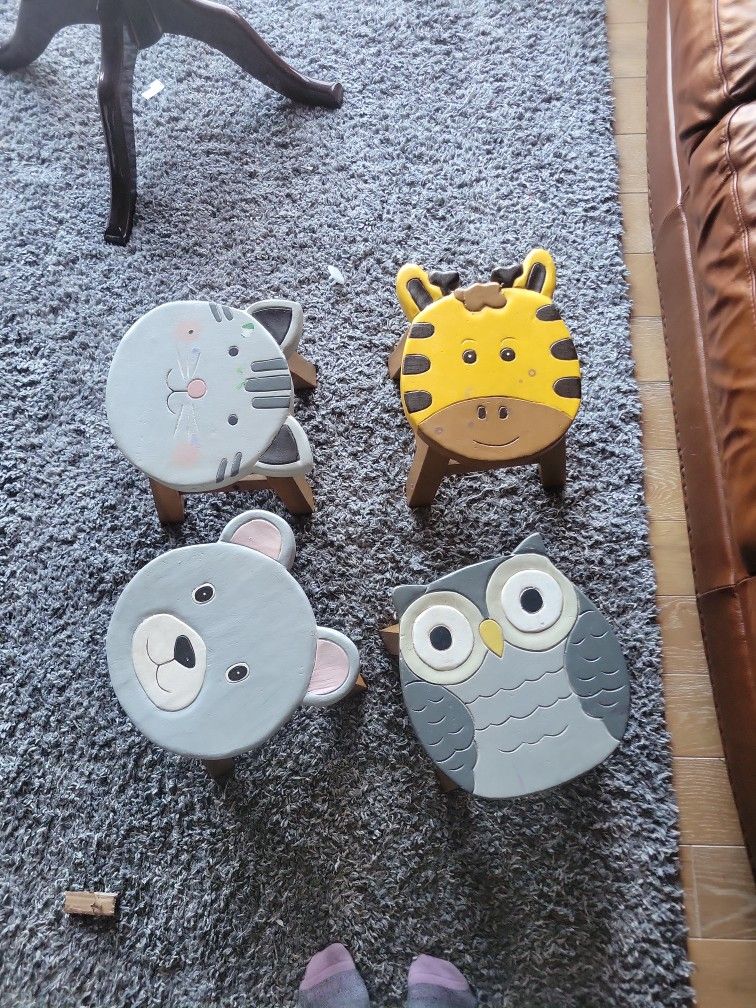 Wooden Animal Stools - So Cute 🐶