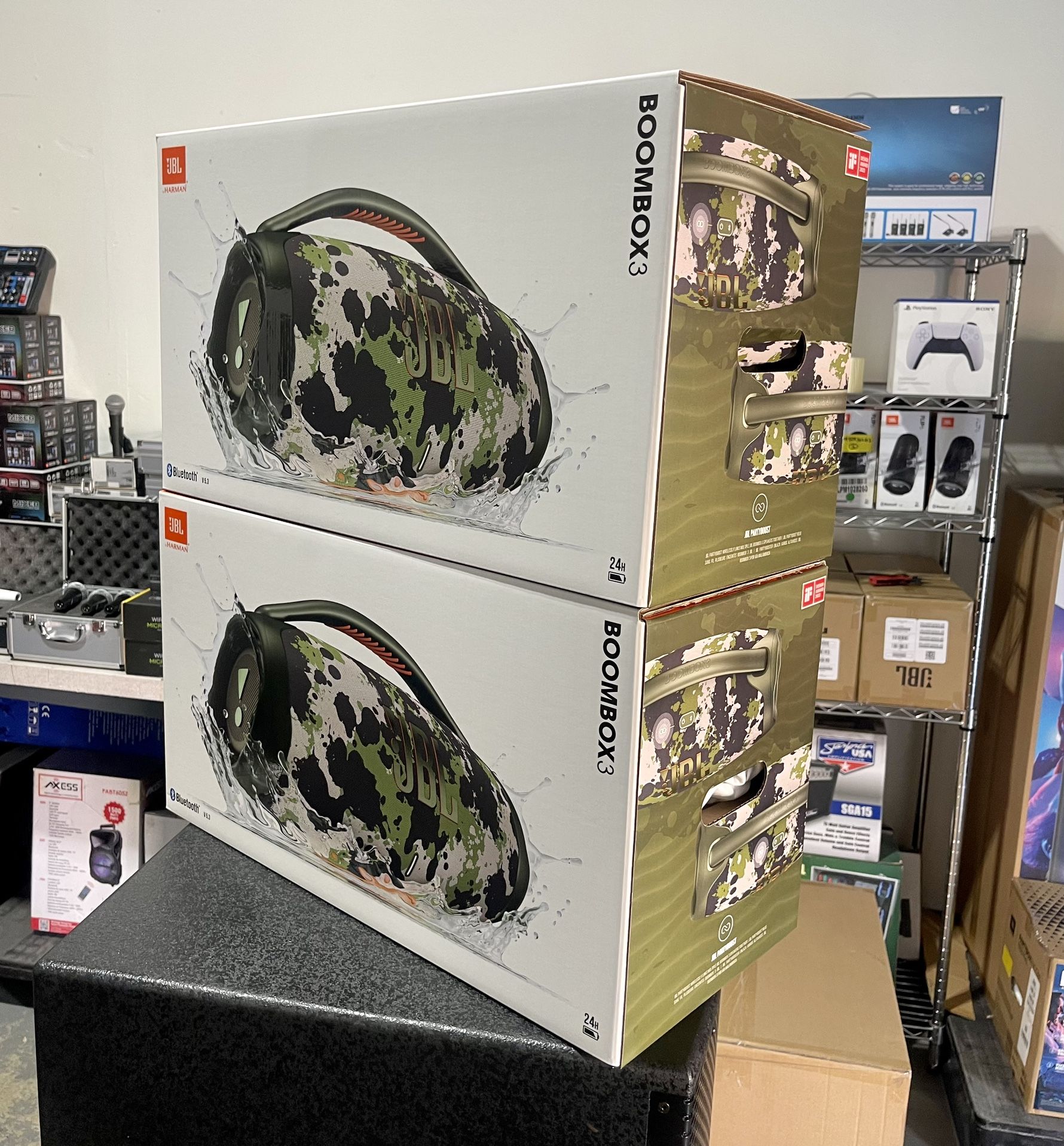 NEW JBL Boombox 3 Camouflage. Waterproof Speaker!! 