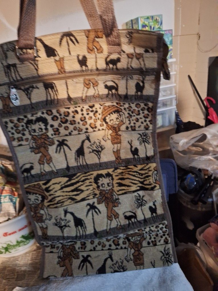 Vintage Betty Boop Duffle Bag With Wheels