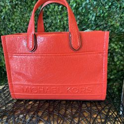 Rare New Michael Kors GiGi Satchel purse/tote/crossbody  in Burnt Sienna