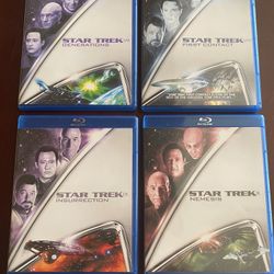Star Trek The Next Generation TNG 4 Movie Blu-Rays