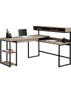 Sander L Desk Oak Finish