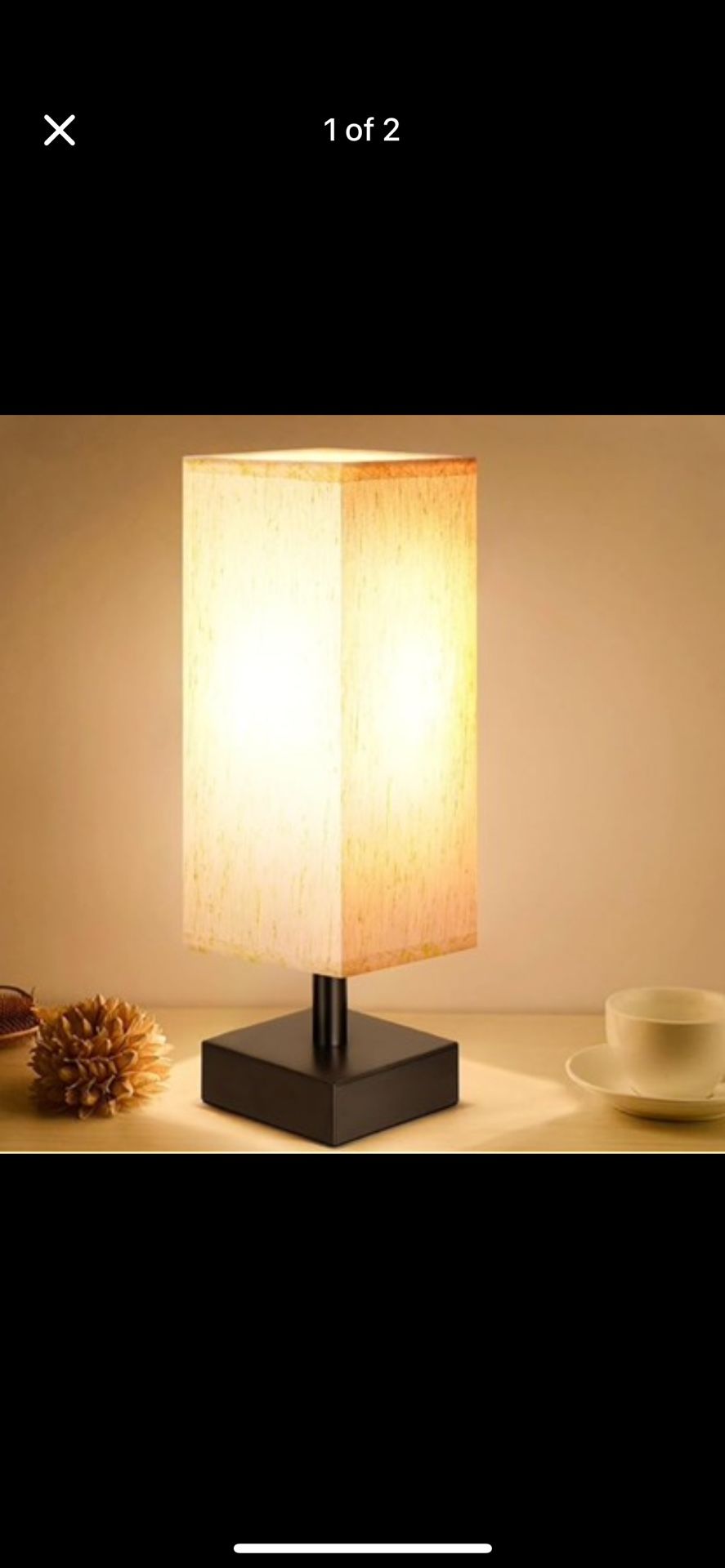Minimalist Beside Lamp With Warm glow