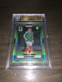 2026 Prizm World Cup Gilberto Mora Rookie Card RC 290 Aguila /70 BGS 9.5