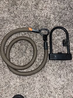 Tex-Lock Eyelet Bike Lock Set - High-Tech Textile Rope & Shackle Lock