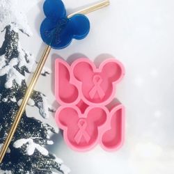 Mickey Straw Topper Silicone Mold