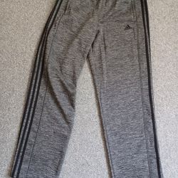 Adidas Gray Tech Fleece Pants Men Size Large