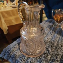 Antique Cut Glass Crystal Glass Decanter 
