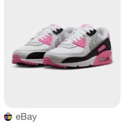 Nike Air Max 90 in the "White/Pink Glow/Black/Wolf Grey" Size 9 OBO